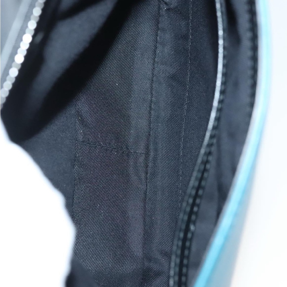 BVLGARI top handle Shoulder Bag Leather Turquoise Blue - Picture 11 of 14